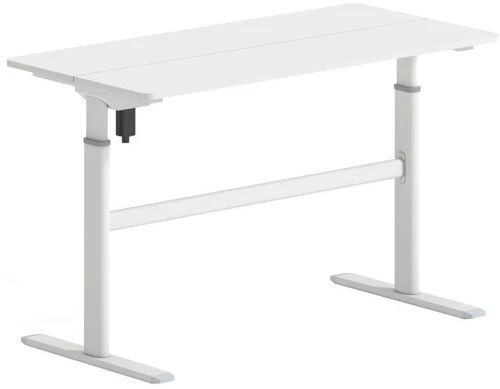 LEVEL Γραφείο Η/Υ Ηλεκτρικό Ρυθμιζόμενο, Πολλαπλών επιλογών ύψους, Άσπρο