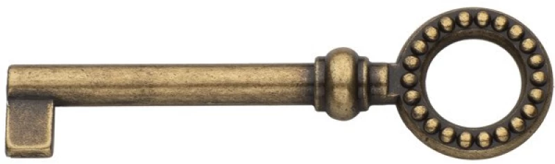 Roline 464 Κλειδί Ντουλάπας από Ζάμακ Old Silver 74x22mm