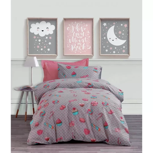 ΣΕΤ ΠΑΠΛΩΜΑΤΟΘΗΚΗ ΜΟΝΗ CUPCAKES  160x240cm - -
