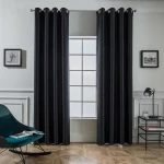Κουρτίνα Συσκότισης με Τρούκς (140X265) Mcdecor Blackout Μαύρο - MCDECOR - -