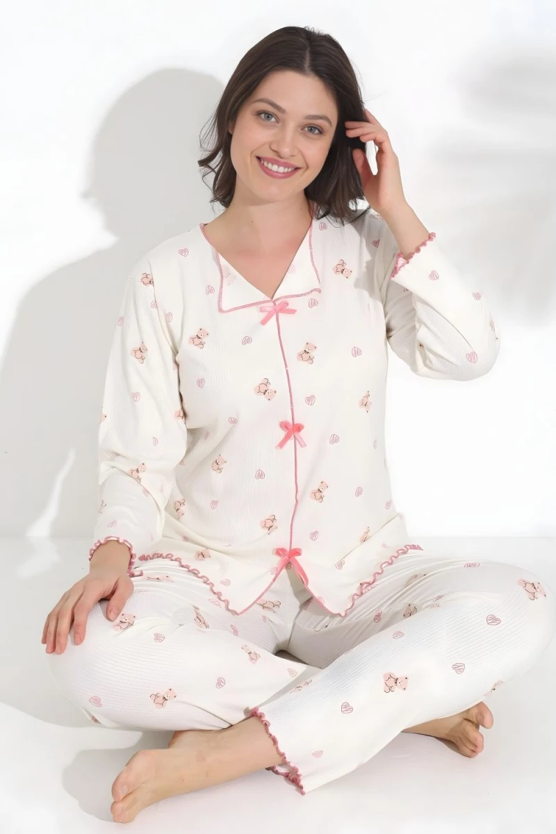 Πιτζάμα Γυναικεία Homewear 0466 - ΕΚΡΟΥ