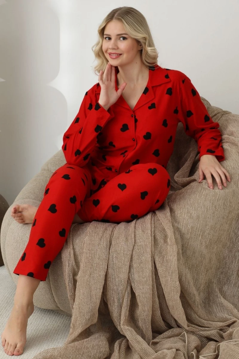 Πιτζάμα Γυναικεία Homewear 2294 - ΚΟΚΚΙΝΟ