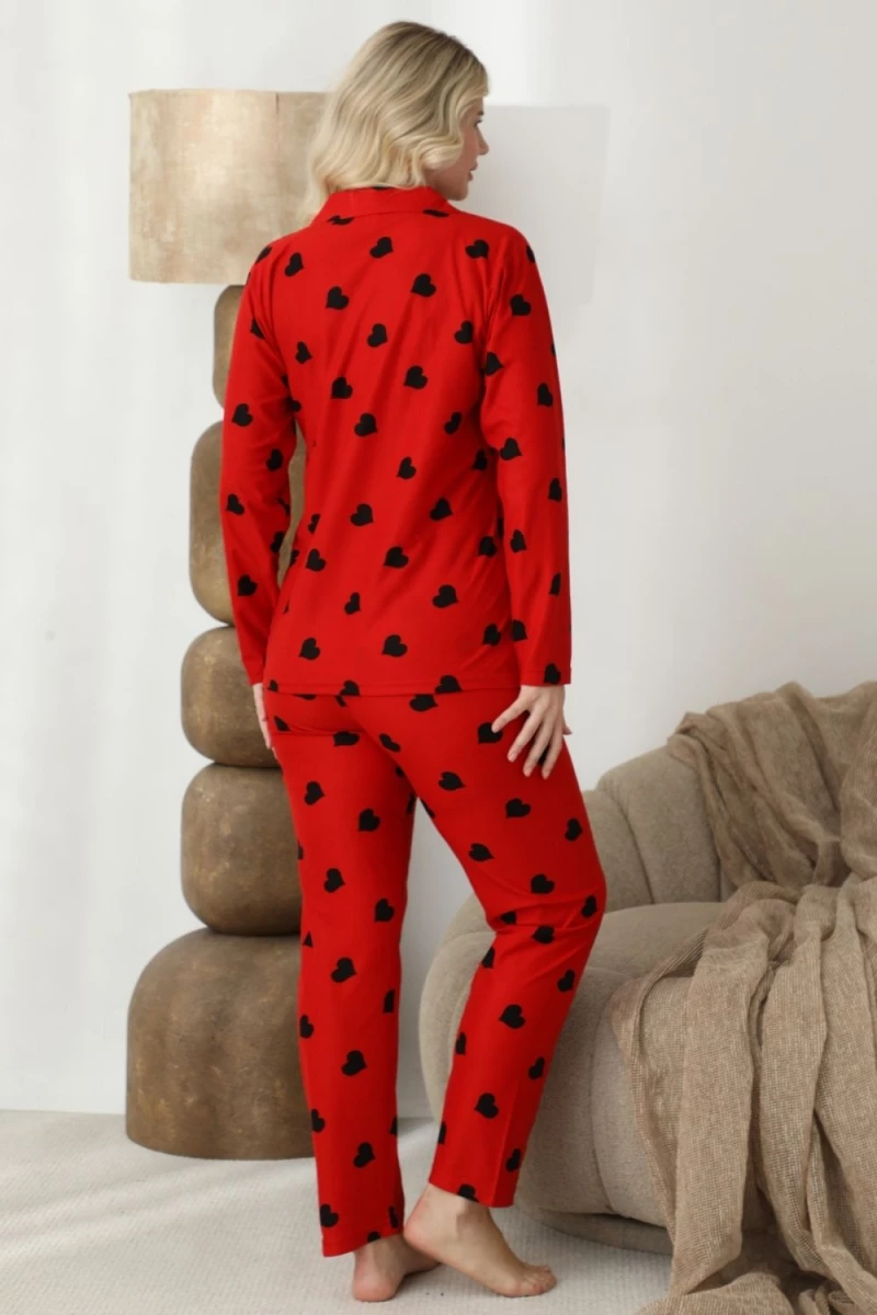 Πιτζάμα Γυναικεία Homewear 2294 - ΚΟΚΚΙΝΟ