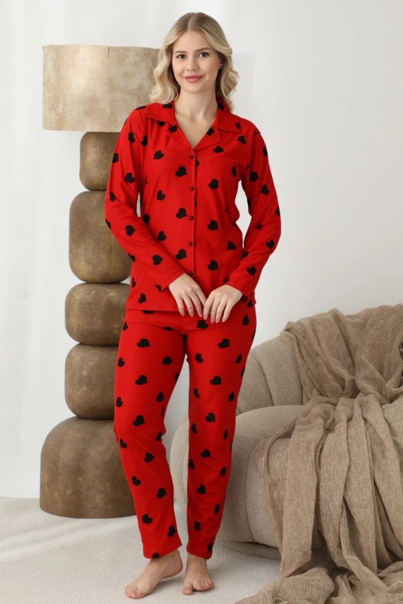 Πιτζάμα Γυναικεία Homewear 2294 - ΚΟΚΚΙΝΟ