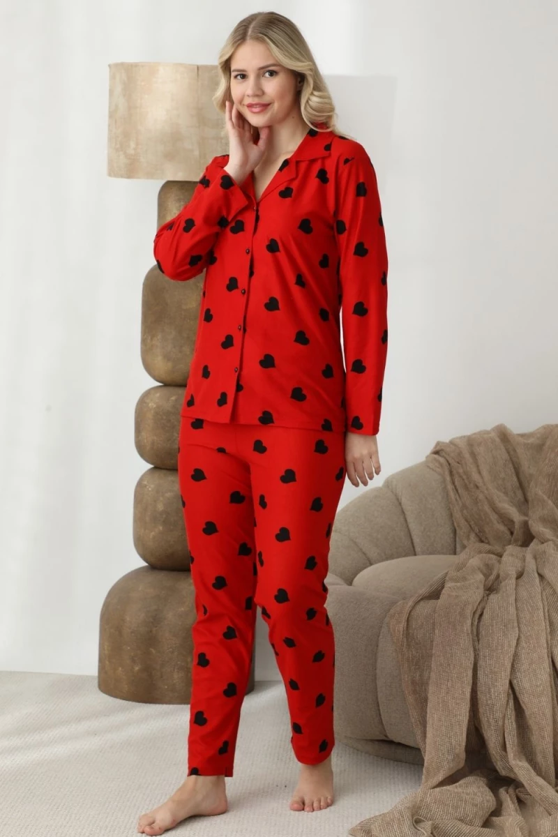 Πιτζάμα Γυναικεία Homewear 2294 - ΚΟΚΚΙΝΟ
