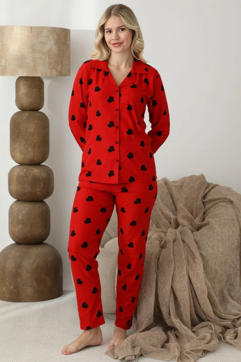 Πιτζάμα Γυναικεία Homewear 2294 - ΚΟΚΚΙΝΟ