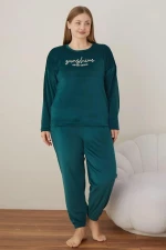 Πιτζάμα Γυναικεία Homewear Βελουτέ W3126 - ΚΥΠΑΡΙΣΣΙ