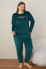 Πιτζάμα Γυναικεία Homewear Βελουτέ W3126 - ΚΥΠΑΡΙΣΣΙ
