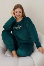 Πιτζάμα Γυναικεία Homewear Βελουτέ W3126 - ΚΥΠΑΡΙΣΣΙ