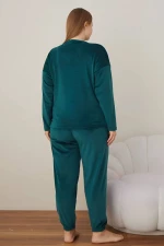 Πιτζάμα Γυναικεία Homewear Βελουτέ W3126 - ΚΥΠΑΡΙΣΣΙ