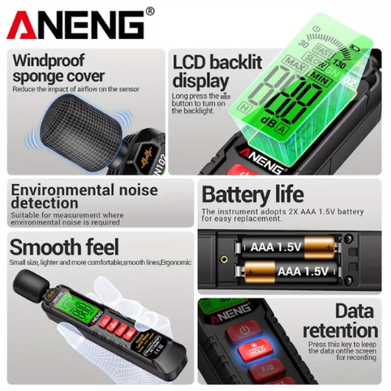 ANENG GN102 Ψηφιακό Ντεσιμπελόμετρο