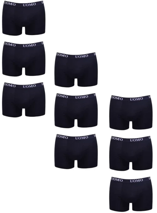 Boxer Ανδρικά 9Pack L1012 - ΜΑΥΡΟ