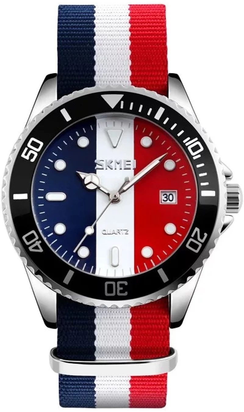 Αναλογικό ρολόι χειρός – Skmei - 9133 - Red/White/Blue