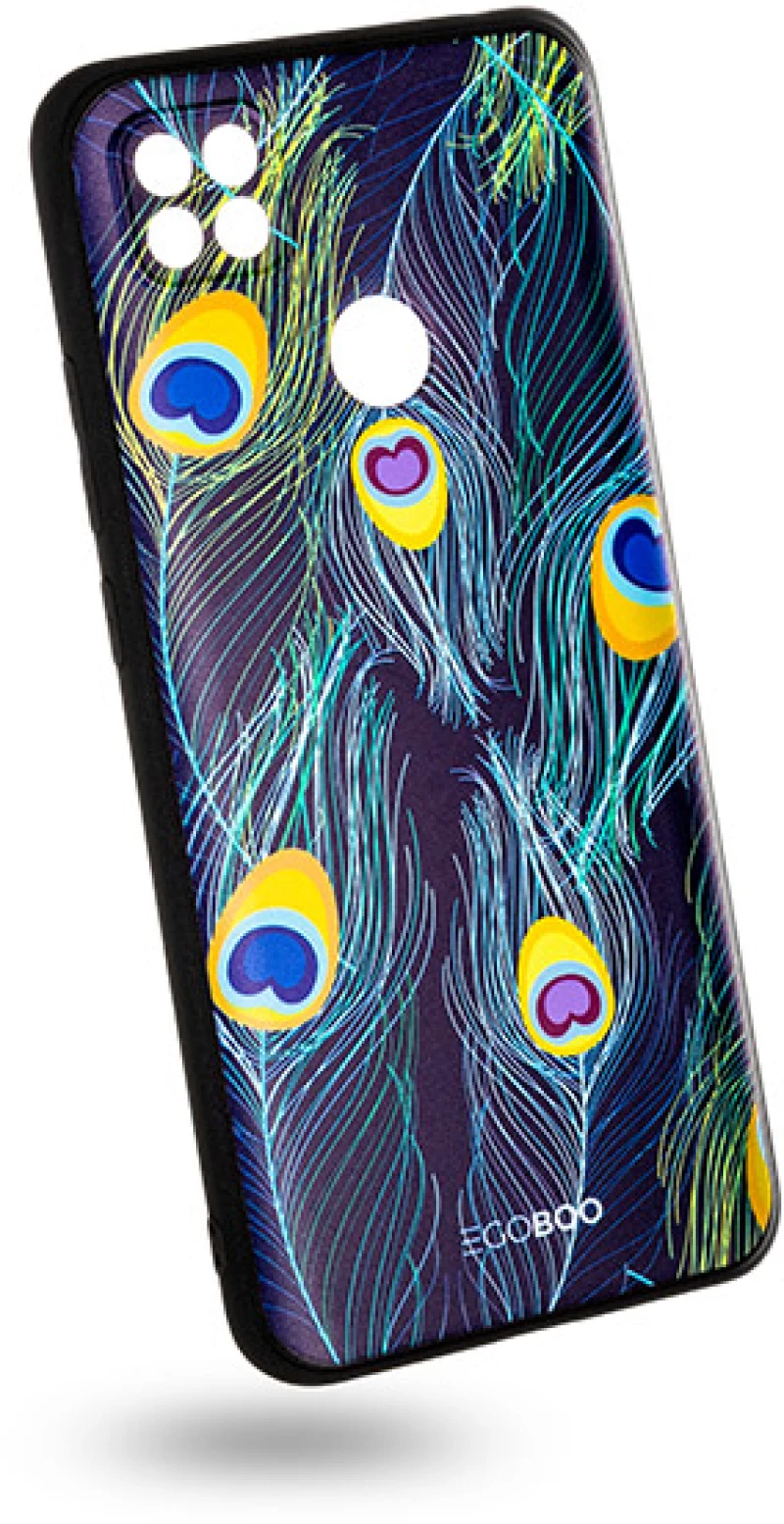 EGOBOO backcover for Xiaomi Redmi 9C, Peacock