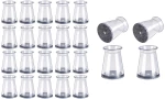 HOME USE προστατευτικές τάπες επίπλων HUH-0258, 16-23mm, διάφανες, 24τμχ