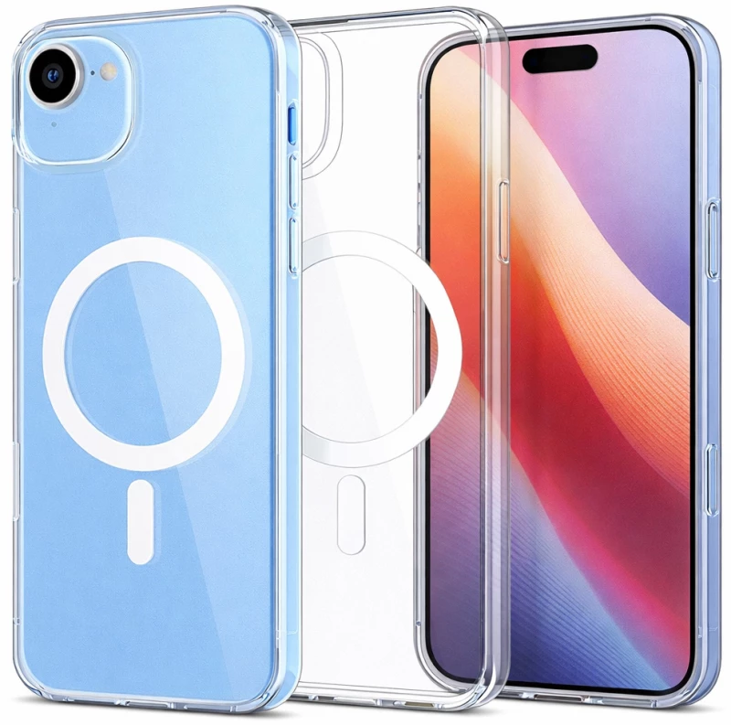 Θήκη TPU Ancus Magnetic Ring για Apple iPhone 17 Air Διάφανη