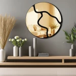 Διακοσμητικό τοίχου Ayna Μegapap με plexiglass Ø48x48εκ.