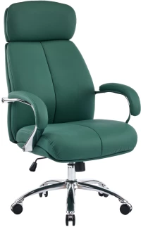 532287 ΚΑΡΕΚΛΑ ΓΡΑΦΕΙΟΥ TOREN HM18357.07 ΠΡΑΣΙΝΟ PU ΔΕΡΜΑ--ΒΑΣΗ ΧΡΩΜΙΟΥ 66X74X128ΥΕΚ