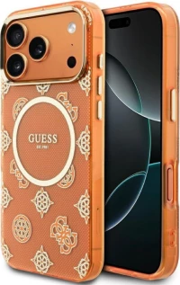 Guess Iml Peony Dot MagSafe Back Cover Θήκη για iPhone 17 Pro Max - Orange