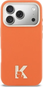 Karl Lagerfeld Case Karl Head Logo Magsafe για iPhone 17 Pro - Πορτοκαλί