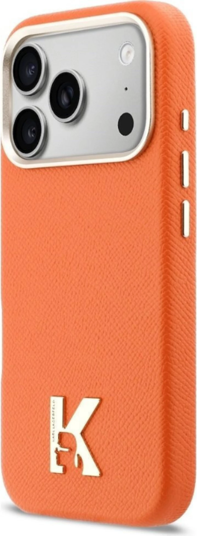 Karl Lagerfeld Case Karl Head Logo Magsafe για iPhone 17 Pro - Πορτοκαλί