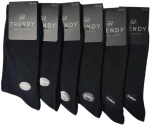 Λεπτές Ανδρικές Κάλτσες 6 Pack Trendy Μαύρο TR-3121