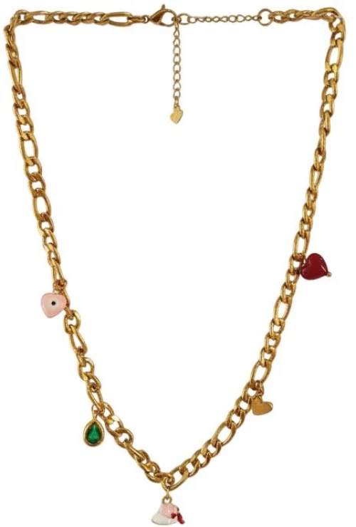 Κολιέ με πολύχρωμα charms