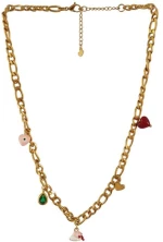 Κολιέ με πολύχρωμα charms