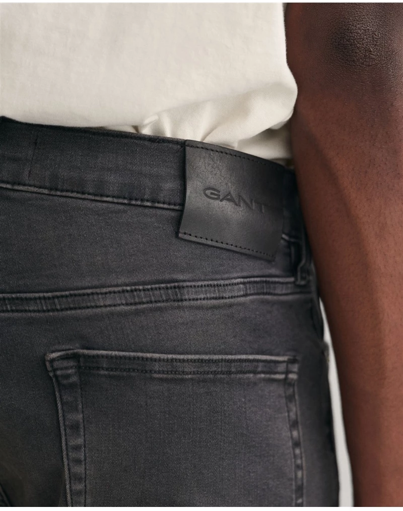 JEANS GANT Extra Slim Fit Active Recover Black 3417-66301270, Χρώμα BLACK