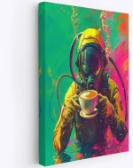 Πίνακας Καμβάς Hm 468VLR1200 70x100cm Multi Wallity Κάθετοι Ξύλο, Καμβάς