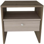 Κομοδίνο Nova 875ZNA3415 45x35x46,8cm Walnut-Cordoba Beige