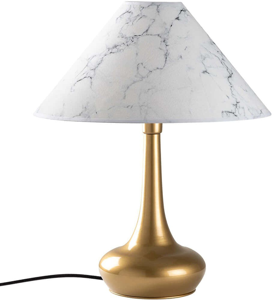 Φωτιστικό Επιτραπέζιο Luna 892OPV2461 50x50x63cm 1xE27 40W Marble Effect White-Gold Opviq