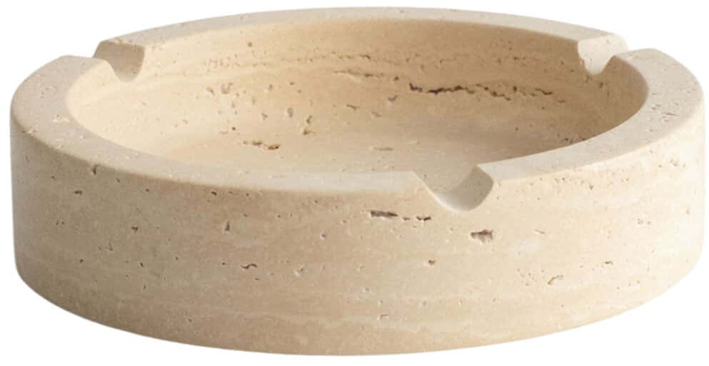 Σταχτοδοχείο Etern Travertine 371CTF1504 Φ13x3cm Beige Πέτρα