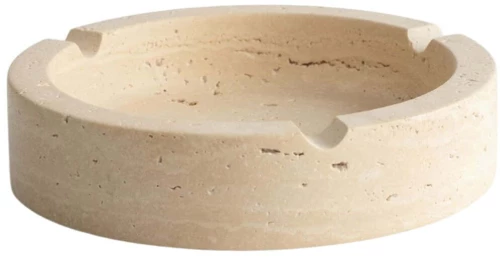Σταχτοδοχείο Etern Travertine 371CTF1504 Φ13x3cm Beige Πέτρα