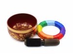 Gift Set Μπολ Διαλογισμού - Singing Bowl Muladhara Root Chakra 13cm