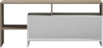 Τραπέζι σαλονιού Consa pakoworld sonoma - λευκό 120x60x52.8εκ