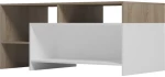 Τραπέζι σαλονιού Consa pakoworld sonoma - λευκό 120x60x52.8εκ