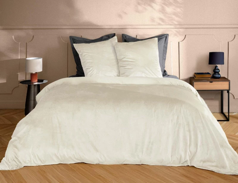 ΠΑΠΛΩΜΑΤΟΘΉΚΕΣ & ΚΛΙΝΟΣΚΕΠΆΣΜΑΤΑ 3 PIECES BEDDING SET 240 X 220 CM PLAIN VELVET VEL