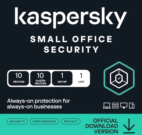 Kaspersky Small Office Security (1 Server + 10 Συσκευές + 10 Mobile - 1 Έτος) EU Ηλεκτρονική Άδεια