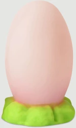 Αυγό Πρωκτική Σφήνα Σιλικόνης Με Βεντούζα Small Silicone Egg Plug With Suction Cup 9 x 5 cm - Ροζ