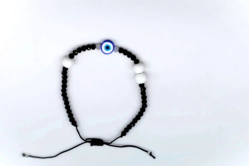 Elegant Γυναικείο Βραχιόλι με σχέδιο ματάκι kαι λευκές πέτρες κ.BR22-008