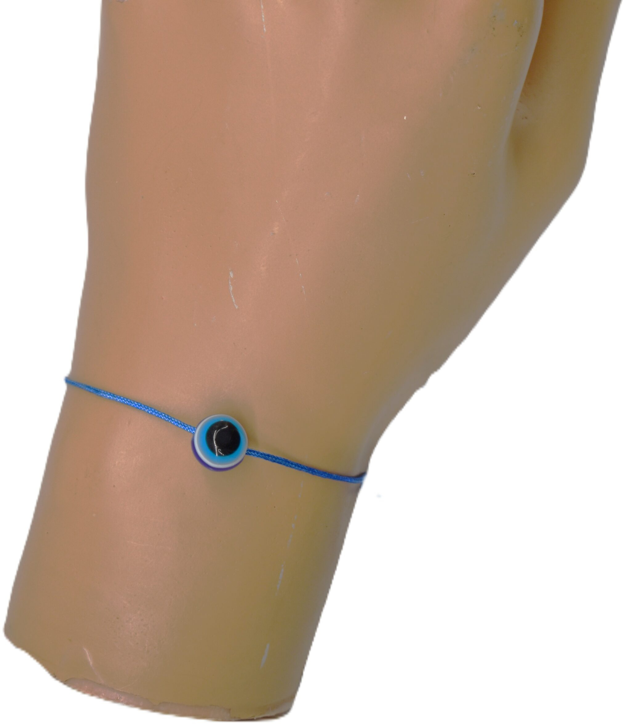 Elegant Γυναικείο Βραχιόλι με σχέδιο ματάκι και μπλέ κορδόνι κ.BR22-004