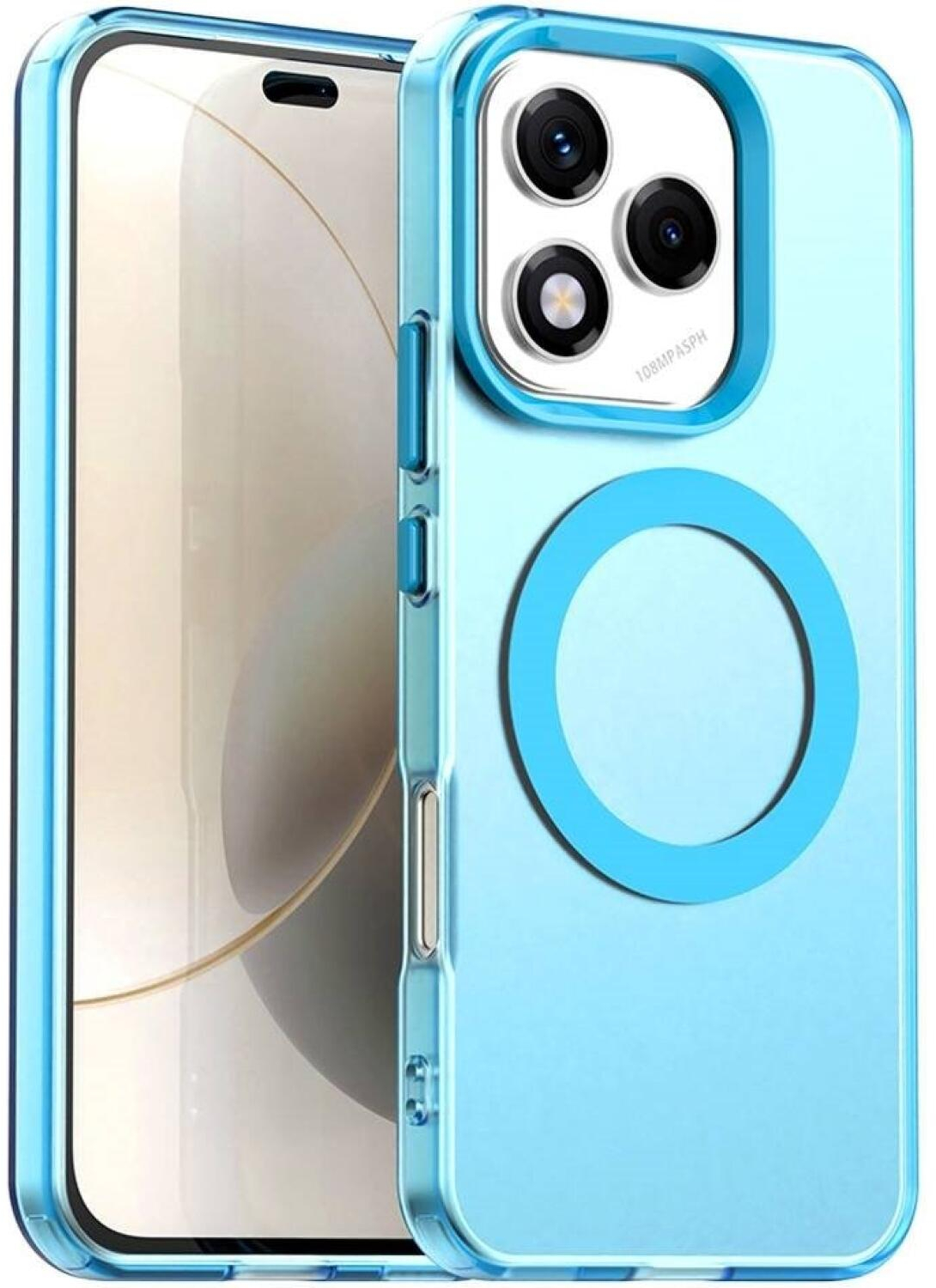 Θήκη Honor 400 Lite Techsuit CandyCase Σκληρή Ημιδιάφανη με MagSafe - Blue (5949419310834)