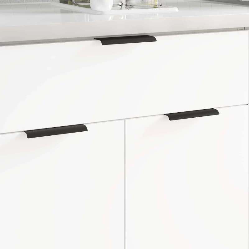 vidaXL Λαβή 2 pcs Μαύρο 120 x 39.6 x 17 χιλ. Αλουμίνιο