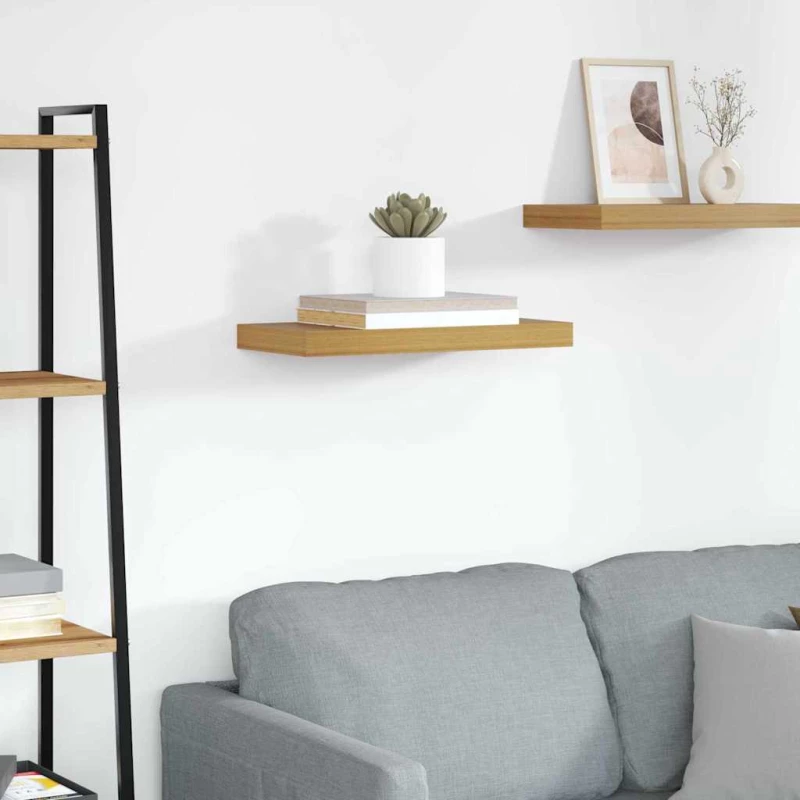 vidaXL Ράφι Τοίχου Επιτοίχιο Μπεζ 50 x 23 x 4 εκ. Επεξεργασμένο ξύλο