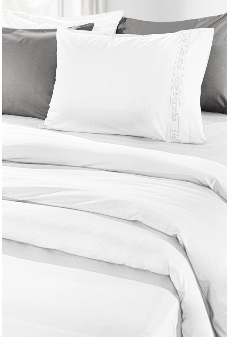 Σεντόνι King Size Guy Laroche Color Plus White 270x280