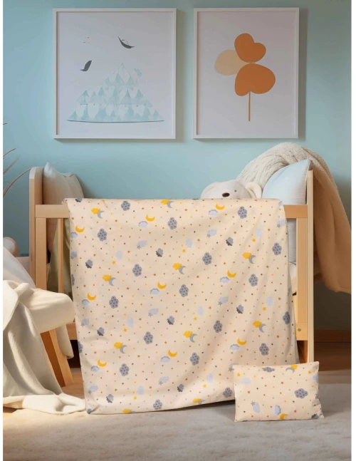 Σετ Σεντόνια Λίκνου 2 Τεμαχίων Madi Cloudnest 70x120