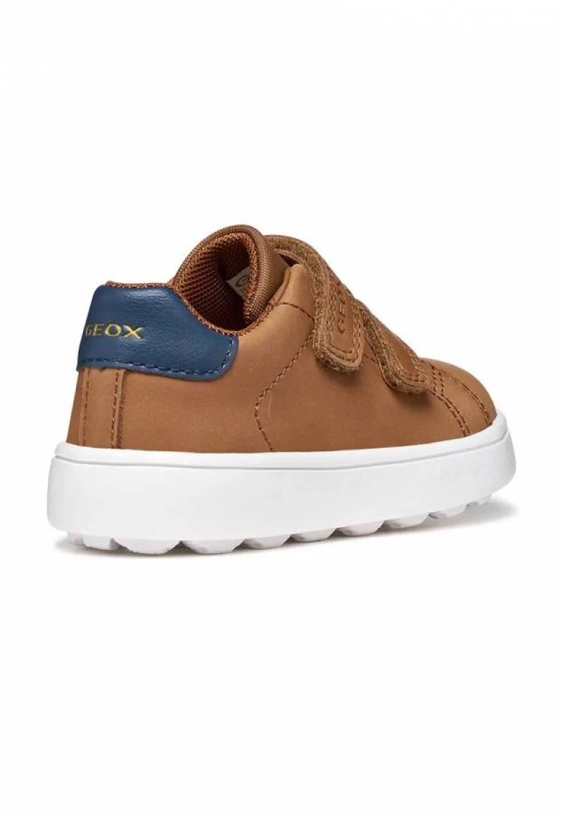 GEOX B MINICUB B656TA 0CL54 C6176 COGNAC/NAVY SNEAKERS CASUAL