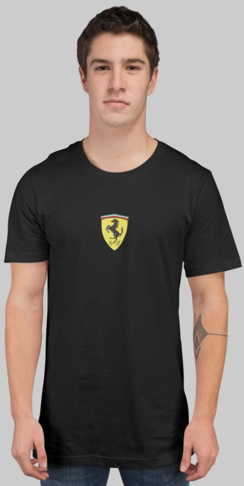 Ferrari Essential T-Shirt - BLACK