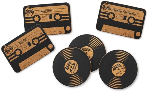 Winkee - Rocks Coaster Set of 6 - Black / Gadgets